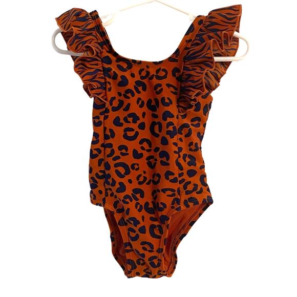 NWOT One Piece Flutter Sleeve Swimsuit Size 18 Months - Picture 1 of 4